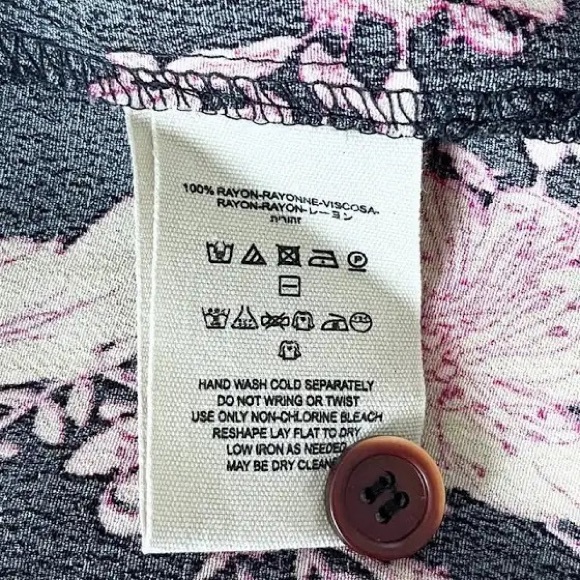 Free People Retro Love Floral Button Front MIDI Skirt - Picture 6 of 7